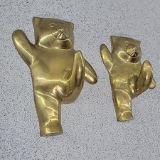 Pair Of Vintage Brass Dancing
