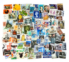 100 x British used postage