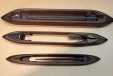 3 Vintage Wooden Weavers Boat