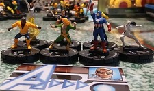 Heroclix X 7 All Carded  Includes Power Man Iron Fist And Iron Fist ID card