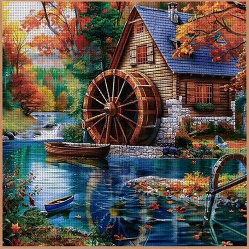 Printed cross stitch kit - kit, ct