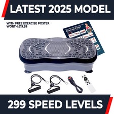 8-in-1 Vibration Plate Compact Vibrating Machine Exercise Body Shaker Massager