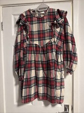 Girls Next Tartan Print Red And Cream Dress Age 15 Years 