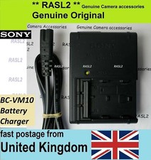 Genuine Sony BC-VM10 Charger For NP-FM500H Alpha A77 A99 II A68 A700 A850 A900