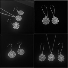 Women's Vintage Look Norse Viking Helm Of Awe Earrings & Jewellery Sets Gift UK