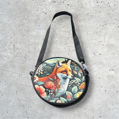 Fox floral round - fox,