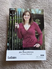 JILL HALFPENNY- KATE MITCHELL (EASTENDERS) HAND SIGNED CAST CARD- UNDEDICATED