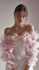 Pink Organza Feather Women