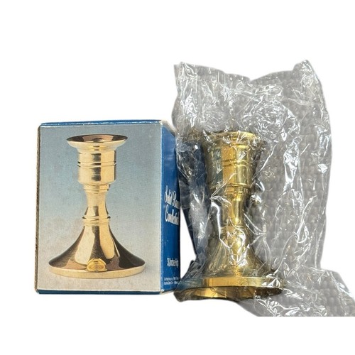 Vtg solid brass - vtg, candlestick
