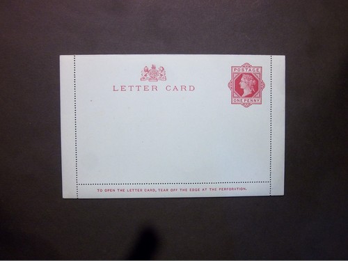 Postal stationery 1d - stationery, qv
