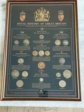 Royal History Of Great Britain Framed Coin Collection
