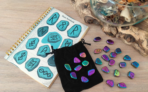 Holographic rune stone set - set, of
