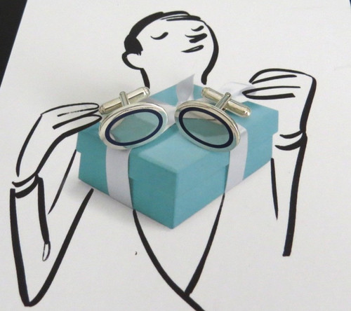 Vtg tiffany oval - tiffany, &