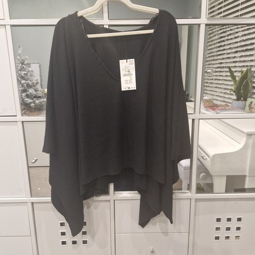 Zara bnwt black shawl cape