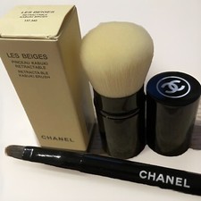 Chanel Powder Brush Les Beiges Pinceau  Retractable Kabuki Brush + Lip Brush