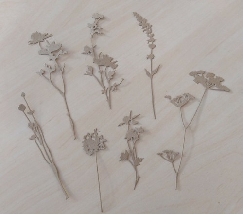Die cut wildflowers - 21,