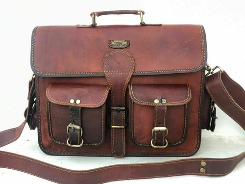 Goat leather bag - leather, laptop