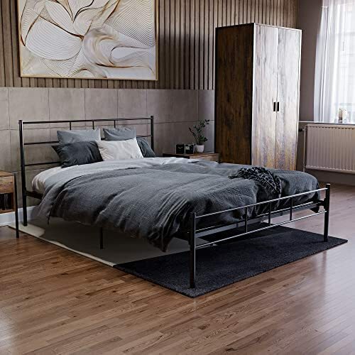Metal bed frame single - metal,