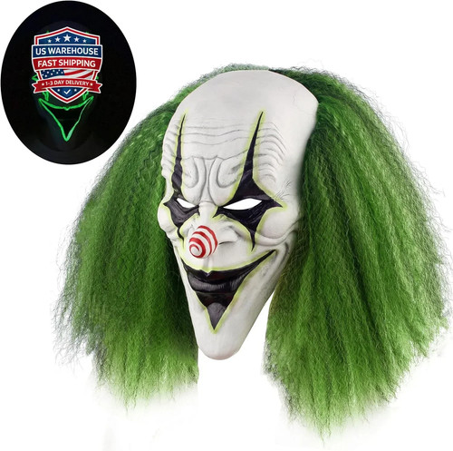 Scary halloween clown mask - halloween,