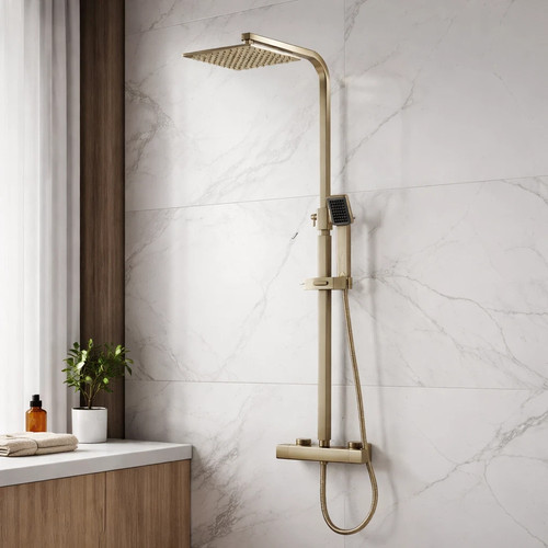 Square thermostatic bar - thermostatic, mixer