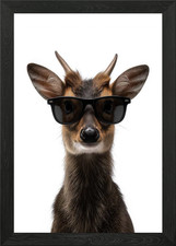 Cool Muntjac with Sunglasses