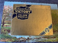 vintage super-cut victory 300 piece wooden jigsaw puzzle