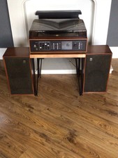 1970 Dynatron vintage teak Radiogram  Goldering Lenco GL78 With Stand