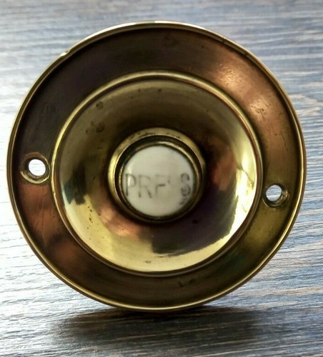 Victorian door bell - brass, with