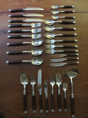 Solid bronze cutlery with - cutlery,