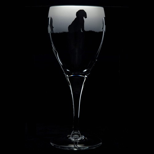 Labradoodle dog crystal wine - labradoodle,
