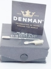 Denman Silver 925 Anniversary Bespoke Hair Brush Brooch Pin By NI Silver