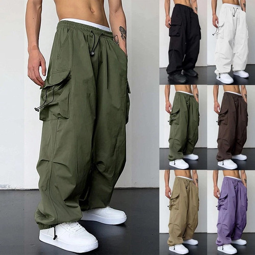 Mens pocket cargo pants - mens, casual