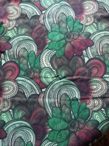 Green patterned - green,