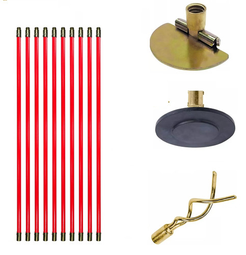 Piece drain rod set 9m - rod,