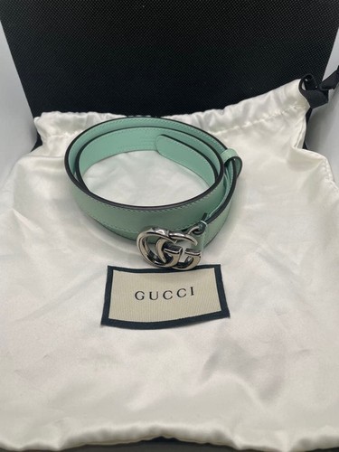 Gucci ladies belt green 2in - gucci,