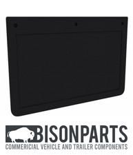 TRUCK PLAIN BLACK RUBBER MUDFLAP 24" X 18" (609 x 457 mm) SINGLE BP83-104
