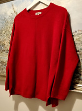 Bartolini 97% Cashmere Jumper in Red Size  L Made in Italy