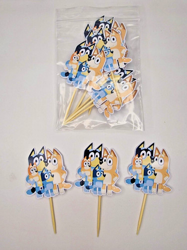Bluey family cupcake toppers - toppers, x