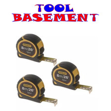 3 x Stanley 8m / 26ft Pocket