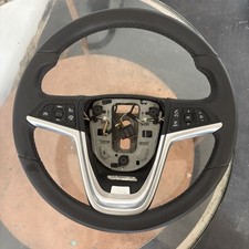VAUXHALL ASTRA J STEERING WHEEL 13351029 LEATHER CONTROL 12-15
