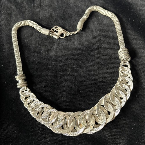 Y2k 2000s silver tone chunky - tone,