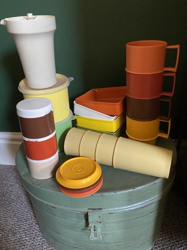 Vintage tupperware stacking - tupperware,