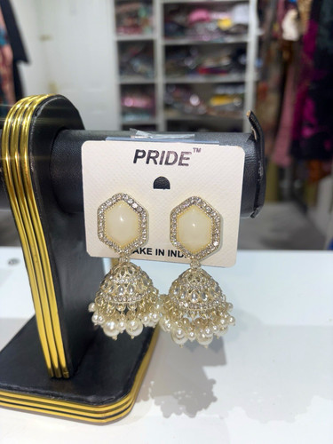Pride silver tone jhumka - pride,