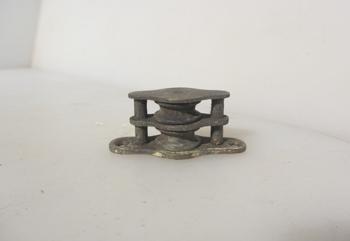 Victorian brass pulley wheel - victorian,