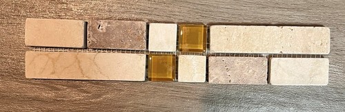 Stone glass mosaic border - 5x,
