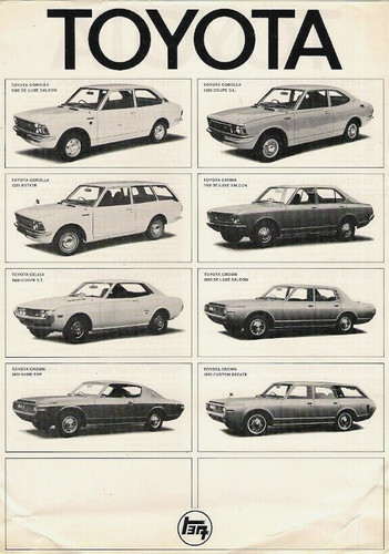 Toyota range 1971 single - 1971-72,