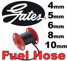 GATES Reinforced Fuel Hose Heat & Oil Resistant 4mm 5mm 6mm 7mm 8mm 10mm ID