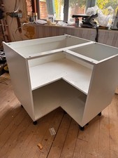 2 x corner kitchen unit carcass white 935mm