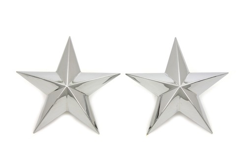 Chrome decorative star - star, stud