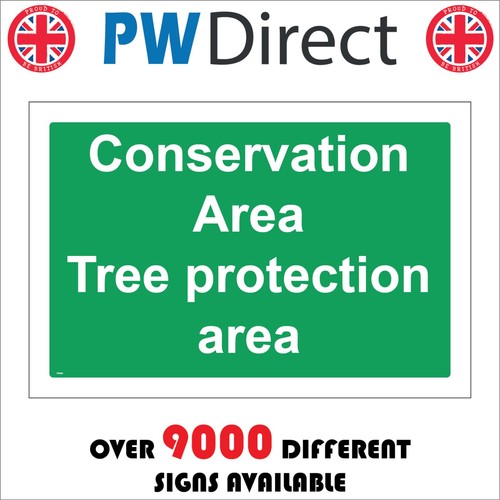 Sign conservation area tree - sign,